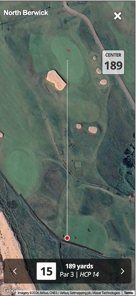 North Berwick — hole 15, par 3, 189 yards