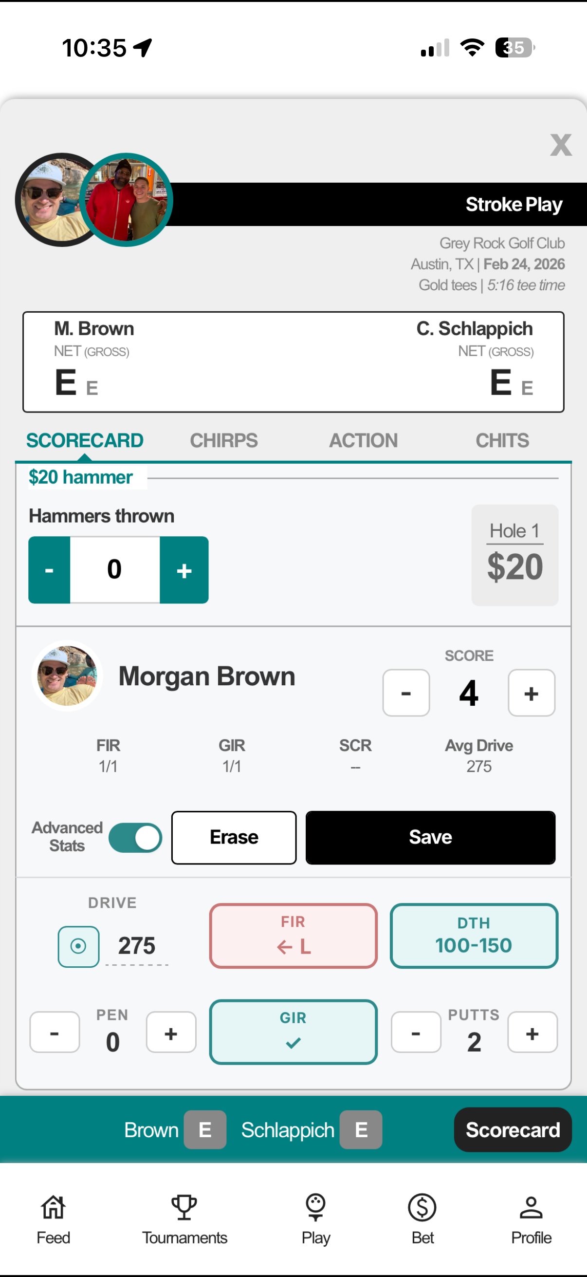 Play Net. Play Gross. Play your game.